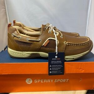New! Sperry Men's 11 Sea Kite Sportmoc Brown Boat Shoes
